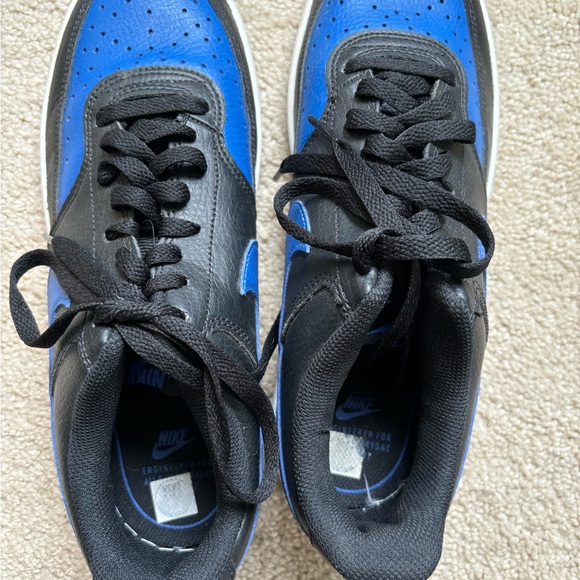 Nike Court Vision Low Black Game Royal 7.5 (womens) UK 6.5 - Picture 2 of 5